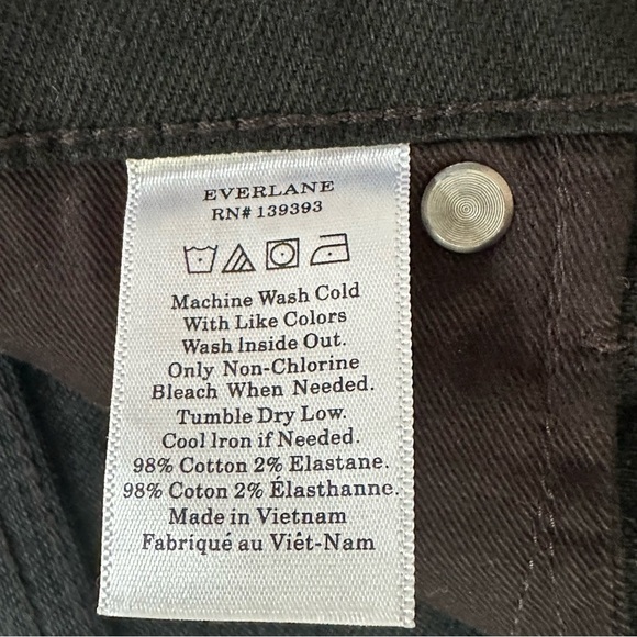 EVERLANE WAY-HIGH RAW HEM BLACK JEANS SIZE 32 - Picture 11 of 11